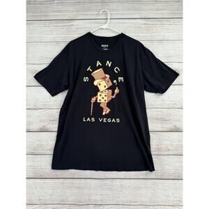 Stance Las Vegas The Crew T Shirt Adult XL Black Diceman Logo